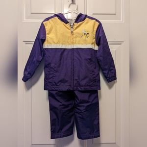 3T Vikings Windbreaker Set